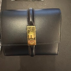 CELINE　三つ折り財布　ブラックの画像