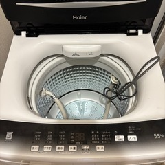 Haier    洗濯機　ブラック　2022年製の画像