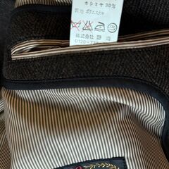 ウール＆カシミア　ステンカラーコート　サイズMの画像