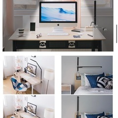 新品❤️ デスクライト YOLIC 電気スタンド デスクスタンド目に優しい無段階調光省エネの画像