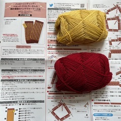 毛糸（ハンドウォーマー作成説明書付き）の画像