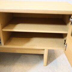 HAMAMOTO(浜本工芸) ナラ材  No.6300 テレビボードです。純国産のしっかりとした造りが魅力のTVボードは北欧スタイルなどナチュラルテイストなお部屋におススメです♪の画像