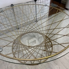 フランフランガラステーブルの画像