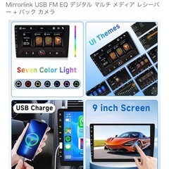 【新品】Hodozzy 1Din 9インチタッチスクリーンの画像