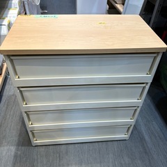 【衣類収納】【プラケース4段】クリーニング済み【管理番号1123】知の画像