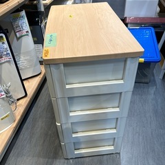 【衣類収納】【プラケース4段】クリーニング済み【管理番号1123】知の画像