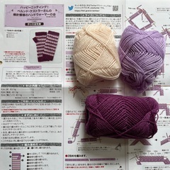 毛糸（ハンドウォーマー作成説明書付き）の画像