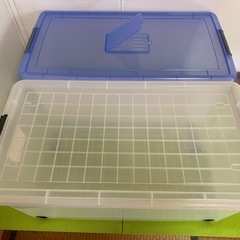 フタ付き収納ケース【２個セット】の画像