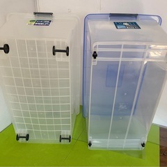 フタ付き収納ケース【２個セット】の画像