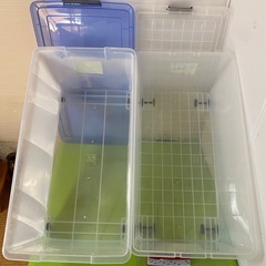 フタ付き収納ケース【２個セット】の画像