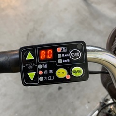 185丁寧に整備済　新基準良品　ヤマハ　電動アシスト自転車24インチ　人気色中古車の画像