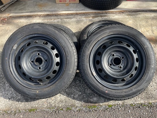 軽自動車などに！155-65R14 4本セット　バリ山