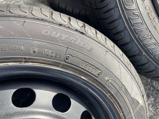 軽自動車などに！155-65R14 4本セット　バリ山　
