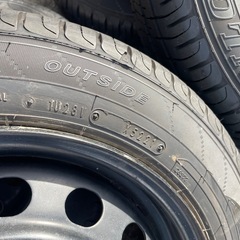 軽自動車などに！155-65R14 4本セット　バリ山　の画像