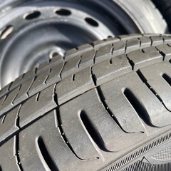 軽自動車などに！155-65R14 4本セット　バリ山　の画像
