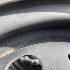 軽自動車などに！155-65R14 4本セット　バリ山　の画像