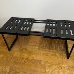 スライド式　収納棚　4個セットの画像