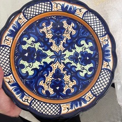 スペイン皿等、大皿4枚の画像