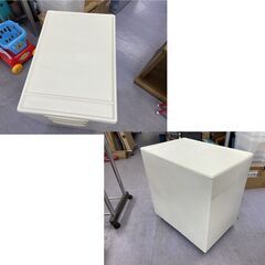 3段 サイドキャビネット 幅40×奥行58×高さ60cm 鍵付き 袖机 デスクワゴン 脇机 スチールワゴン 事務用品 札幌市手稲区の画像