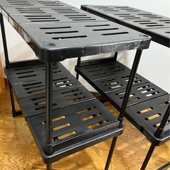 スライド式　収納棚　4個セットの画像