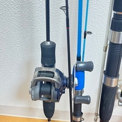 値下げしました‼️ バスロッド、リール、ルアーフルセットの画像