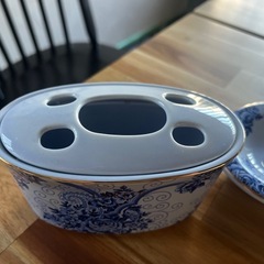 LANCETTI  歯磨きホルダー、石鹸トレイ　陶器　ランチェッティの画像