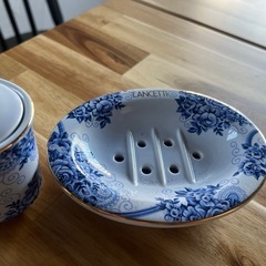 LANCETTI  歯磨きホルダー、石鹸トレイ　陶器　ランチェッティの画像