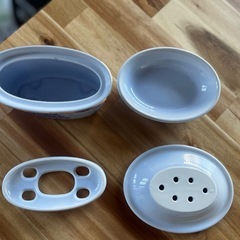 LANCETTI  歯磨きホルダー、石鹸トレイ　陶器　ランチェッティの画像