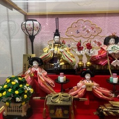 雛人形　箱あり　ぼんぼりライト付きの画像