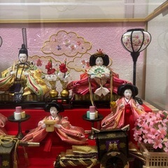 雛人形　箱あり　ぼんぼりライト付きの画像