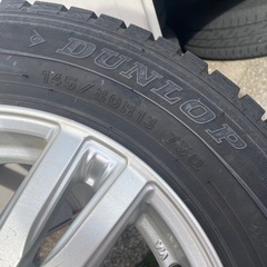 ❄️DUNLOP WINTER MAXX 145/80R13 ＋ アルミホイール 4本セット❄️の画像