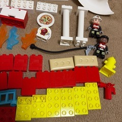 レゴデュプロ　消防署とヘリコプターの画像