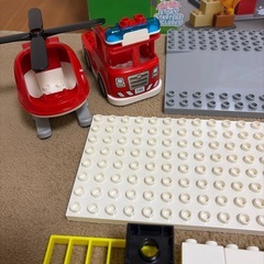 レゴデュプロ　消防署とヘリコプターの画像