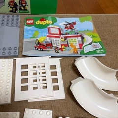 レゴデュプロ　消防署とヘリコプターの画像