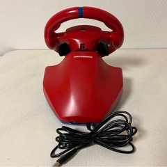 【美品】Nintendo switch マリオカート8DX　レーシングホイール　ホリ製の画像