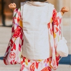 七五三　3歳　着物の画像