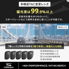 【新品・未使用】[TORINOX] サングラス メンズ 偏光サングラス ゴルフ 釣りの画像