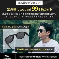 【新品・未使用】[TORINOX] サングラス メンズ 偏光サングラス ゴルフ 釣りの画像
