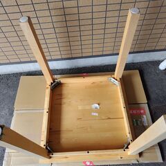 世田谷区近辺配送可能　劣化あり　IKEA　NORDEN テーブル　17343 　木製テーブル　四角の画像