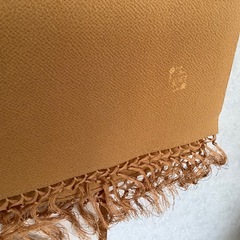 美品　加賀染め　ショール　マフラー　正絹　シルク　伝統技法　山吹色　黄金色の画像