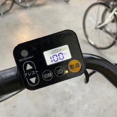 186丁寧に整備済　新型パナソニックギュットアニーズ電動アシスト自転車20インチ中古車　現行バッテリー　前タイヤ新品の画像