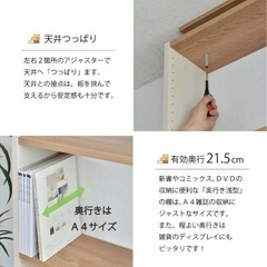 壁面収納ラック 75cm幅 日本製の画像