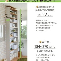 壁面収納ラック 75cm幅 日本製の画像