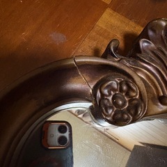 大きな鏡　アンティーク
調デザインの画像