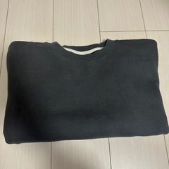 グレー裏起毛トレーナー（XLサイズ）中古の画像