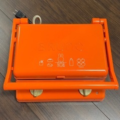 希少コラボ！BRUNO ミッフィーコラボ ホットサンドメーカー（未使用・全プレート付） の画像