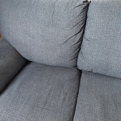 2.5人掛けソファ　青の画像