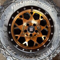 MLJ エクストリームJ XJ04　アクティブオレンジ　 16インチ ７J +3５　ＢＦグットリッチ　235/70　デリカD5　エクストレイル等の画像