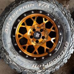 MLJ エクストリームJ XJ04　アクティブオレンジ　 16インチ ７J +3５　ＢＦグットリッチ　235/70　デリカD5　エクストレイル等の画像