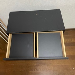 	ブラック収納棚｜天板に凹みあり｜取りに来てくれる方優先の画像